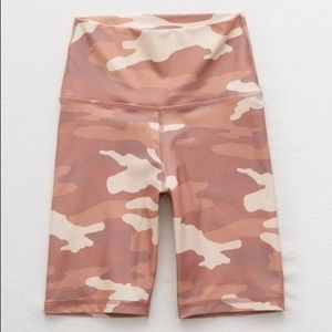 AERIE multicolored neutral bike shorts